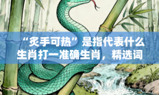 “炙手可热”是指代表什么生肖打一准确生肖，精选词语释义答案深度剖析