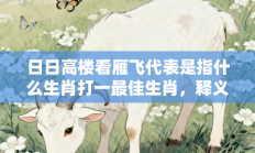 日日高楼看雁飞代表是指什么生肖打一最佳生肖，释义答案解释分析