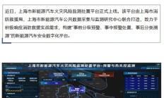上海上线全国首个城市级新能源汽车火灾风险监测处置平台