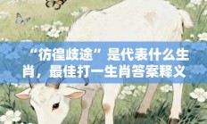 “彷徨歧途”是代表什么生肖，最佳打一生肖答案释义解释