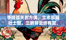 手提弧矢射方偶，立志孤高壮士图。三箭穿云终有定，逢羊遇犬问前途指代表是什么生肖打一最佳准确生肖，最佳释义独家答案解释