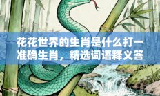花花世界的生肖是什么打一准确生肖，精选词语释义答案深度剖析