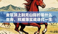 金鳌顶上别无山指的是什么生肖，权威落实成语打一生肖解释!
