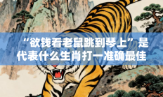 “欲钱看老鼠跳到琴上”是代表什么生肖打一准确最佳生肖，精选释义词语答案解释