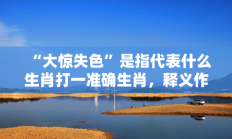 “大惊失色”是指代表什么生肖打一准确生肖，释义作答词语解释赏析