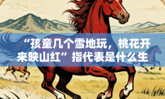 “孩童几个雪地玩，桃花开来映山红”指代表是什么生肖打一最佳准确生肖，落实词语含义阐述答解