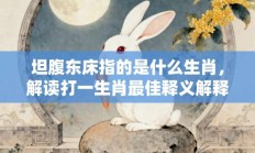 坦腹东床指的是什么生肖，解读打一生肖最佳释义解释!