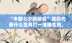 “牛郎七夕鹊桥会”是指代表什么生肖打一准确生肖，精选词语释义答案深度剖析