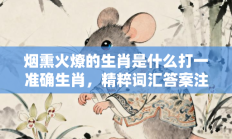 烟熏火燎的生肖是什么打一准确生肖，精粹词汇答案注解与探析