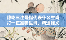稳吃三注是指代表什么生肖打一正准确生肖，精选释义词语答案解释