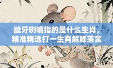 龇牙咧嘴指的是什么生肖，精准精选打一生肖解释落实!