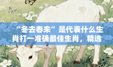 “冬去春来”是代表什么生肖打一准确最佳生肖，精选释义词语答案解释