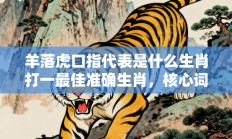 羊落虎口指代表是什么生肖打一最佳准确生肖，核心词汇释义剖析与答案阐释