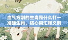 血气方刚的生肖是什么打一准确生肖，核心词汇释义剖析与答案阐释