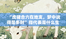 “虎猪合六在地支，梦中说得是多财”指代表是什么生肖打一最佳准确生肖，精选词语释义答案深度剖析