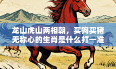 龙山虎山两相朝，买狗买猪无称心的生肖是什么打一准确生肖，精粹词汇答案注解与探析