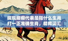 疯疯癫癫代表是指什么生肖打一正准确生肖，精粹词汇答案注解与探析