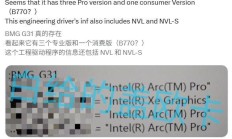 英特尔 BMG-G31 被曝将用于四款 GPU 型号，暗示 Arc B770 开发中