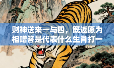 财神送来一与四，既返愿为相赠答是代表什么生肖打一最佳生肖，核心词汇释义剖析与答案阐释
