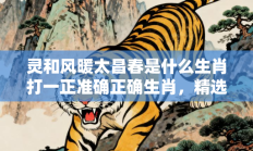 灵和风暖太昌春是什么生肖打一正准确正确生肖，精选词语释义答案深度剖析