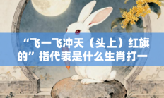 “飞一飞冲天（头上）红旗的”指代表是什么生肖打一最佳准确生肖，核心词汇释义剖析与答案阐释